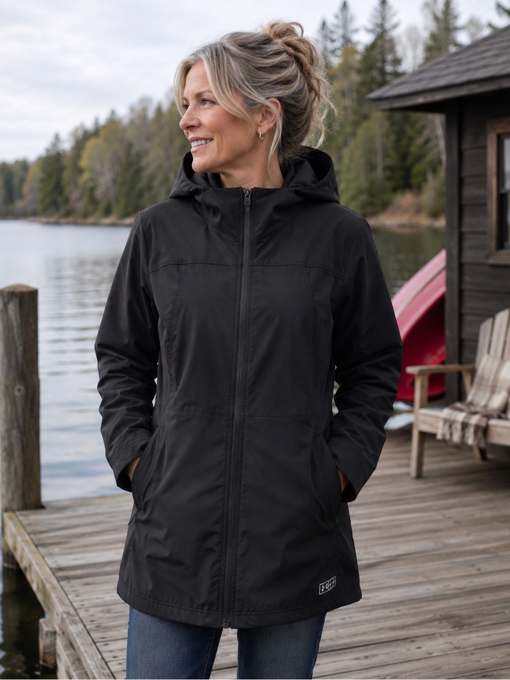 Under Armour Black Hooded Coat